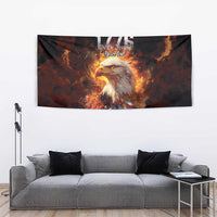 We The People Since 1776 Tapestry USA Flag Flame Eagle - Wonder Print Shop