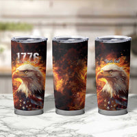 We The People Since 1776 Tumbler Cup USA Flag Flame Eagle - Wonder Print Shop