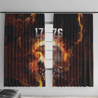 We The People Since 1776 Window Curtain USA Flag Flame Eagle - Wonder Print Shop