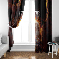 We The People Since 1776 Window Curtain USA Flag Flame Eagle - Wonder Print Shop