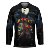 Halloween Raccoon Jimothy Personalized Hockey Jersey