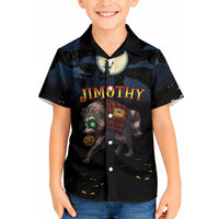 Halloween Raccoon Jimothy Personalized Kid Hawaiian Shirt