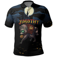 Halloween Raccoon Jimothy Personalized Polo Shirt
