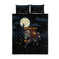 Halloween Raccoon Jimothy Quilt Bed Set