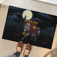 Halloween Raccoon Jimothy Rubber Doormat