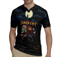 Halloween Raccoon Jimothy Personalized Rugby Jersey