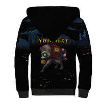 Halloween Raccoon Jimothy Personalized Sherpa Hoodie