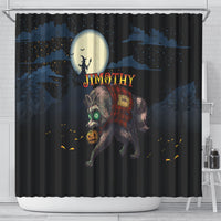 Halloween Raccoon Jimothy Shower Curtain