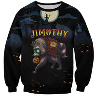 Halloween Raccoon Jimothy Personalized Sweatshirt