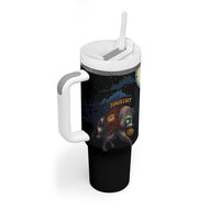 Halloween Raccoon Jimothy Personalized Tumbler With Handle