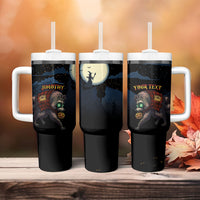 Halloween Raccoon Jimothy Personalized Tumbler With Handle