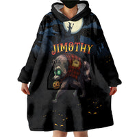 Halloween Raccoon Jimothy Personalized Wearable Blanket Hoodie
