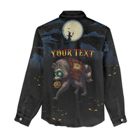 Halloween Raccoon Jimothy Personalized Women Casual Shirt