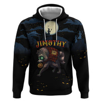 Halloween Raccoon Jimothy Personalized Zip Hoodie