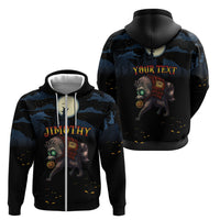 Halloween Raccoon Jimothy Personalized Zip Hoodie