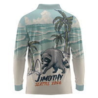 Hot Jimothy Summer Retro Style Long Sleeve Polo Shirt