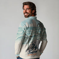 Hot Jimothy Summer Retro Style Long Sleeve Polo Shirt