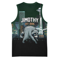 Raccoon Jimothy Runs This City Basketball Jersey