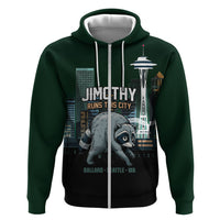 Raccoon Jimothy Runs This City Hoodie