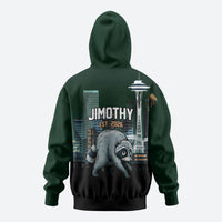 Raccoon Jimothy Runs This City Hoodie