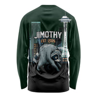 Raccoon Jimothy Runs This City Long Sleeve Shirt