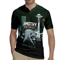 Raccoon Jimothy Runs This City Rugby Jersey