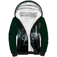 Raccoon Jimothy Runs This City Sherpa Hoodie