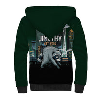 Raccoon Jimothy Runs This City Sherpa Hoodie