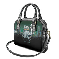 Raccoon Jimothy Runs This City Shoulder Handbag