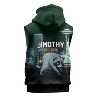 Raccoon Jimothy Runs This City Sleeveless Hoodie
