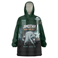Raccoon Jimothy Runs This City Wearable Blanket Hoodie