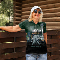 Raccoon Jimothy Runs This City Women Polo Shirt