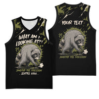 Personalized Raccoon Jimothy Meme Basketball Jersey What Am I Looking At