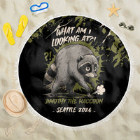 Raccoon Jimothy Meme Beach Blanket What Am I Looking At