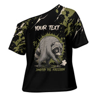 Personalized Raccoon Jimothy Meme Cross Shoulder Shirt What Am I Looking At