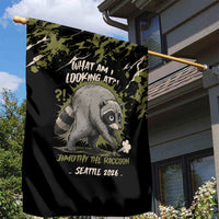Raccoon Jimothy Meme Garden Flag What Am I Looking At