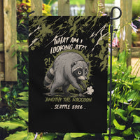 Raccoon Jimothy Meme Garden Flag What Am I Looking At