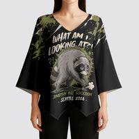 Personalized Raccoon Jimothy Meme Kimono Sleeve Blouse What Am I Looking At