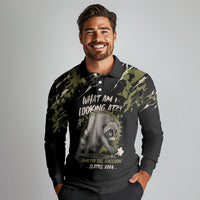 Personalized Raccoon Jimothy Meme Long Sleeve Polo Shirt What Am I Looking At