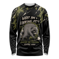 Personalized Raccoon Jimothy Meme Long Sleeve Shirt What Am I Looking At