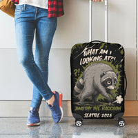 Raccoon Jimothy Meme Luggage Cover What Am I Looking At
