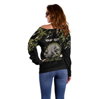 Personalized Raccoon Jimothy Meme Off Shoulder Sweater What Am I Looking At