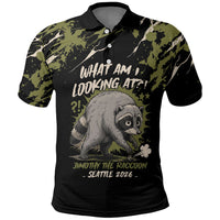 Personalized Raccoon Jimothy Meme Polo Shirt What Am I Looking At