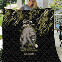Raccoon Jimothy Meme Quilt What Am I Looking At