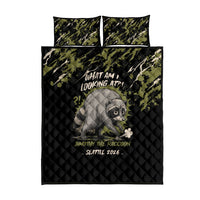 Raccoon Jimothy Meme Quilt Bed Set What Am I Looking At