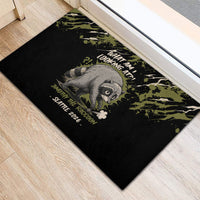 Raccoon Jimothy Meme Rubber Doormat What Am I Looking At