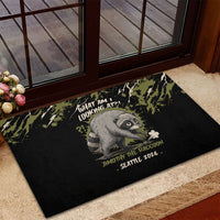 Raccoon Jimothy Meme Rubber Doormat What Am I Looking At