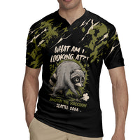 Personalized Raccoon Jimothy Meme Rugby Jersey What Am I Looking At