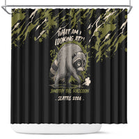 Raccoon Jimothy Meme Shower Curtain What Am I Looking At