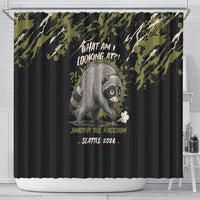 Raccoon Jimothy Meme Shower Curtain What Am I Looking At